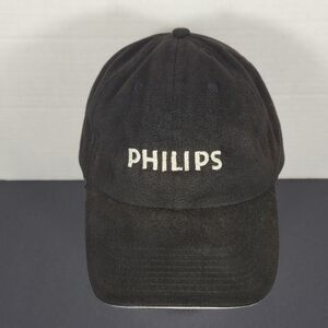 Y2K Philips Black Baseball Cap Hat Hook Loop Health Electronics